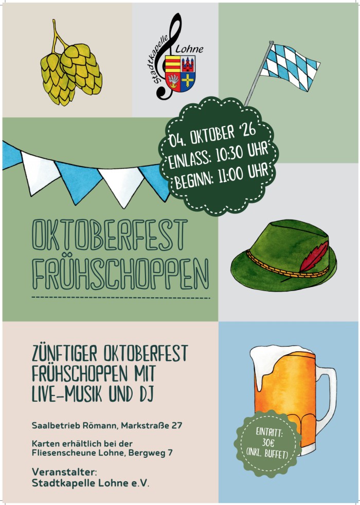 Plakat: Oktoberfest 2026 – So, 4. Oktober 2026 · 11:00 Uhr